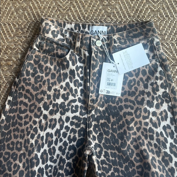 Leopard Denim Stary Jeans Ganni - Picture 7 of 10